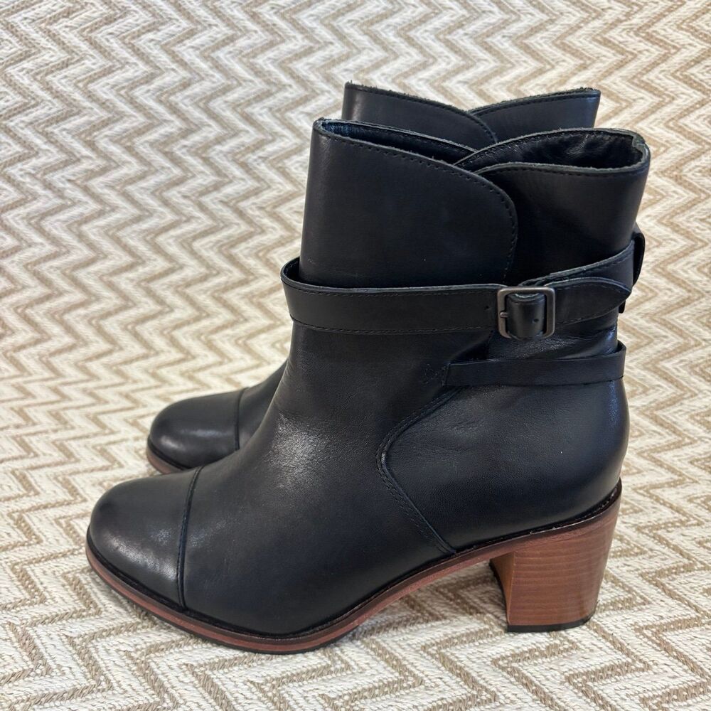 Wolverine 1000 Mile Samantha Pleet Bonny Pull On Black Leather Boots Size 8 - Picture 5 of 11